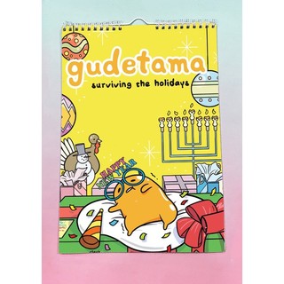 Lịch treo tường gudetama trứng lười 2024 A4 13 tờ LA4I24 dễ thương có lịch âm