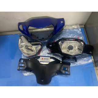 Ốp đầu tay lái trước pha đèn axelo 125 suzuki chính hãng
