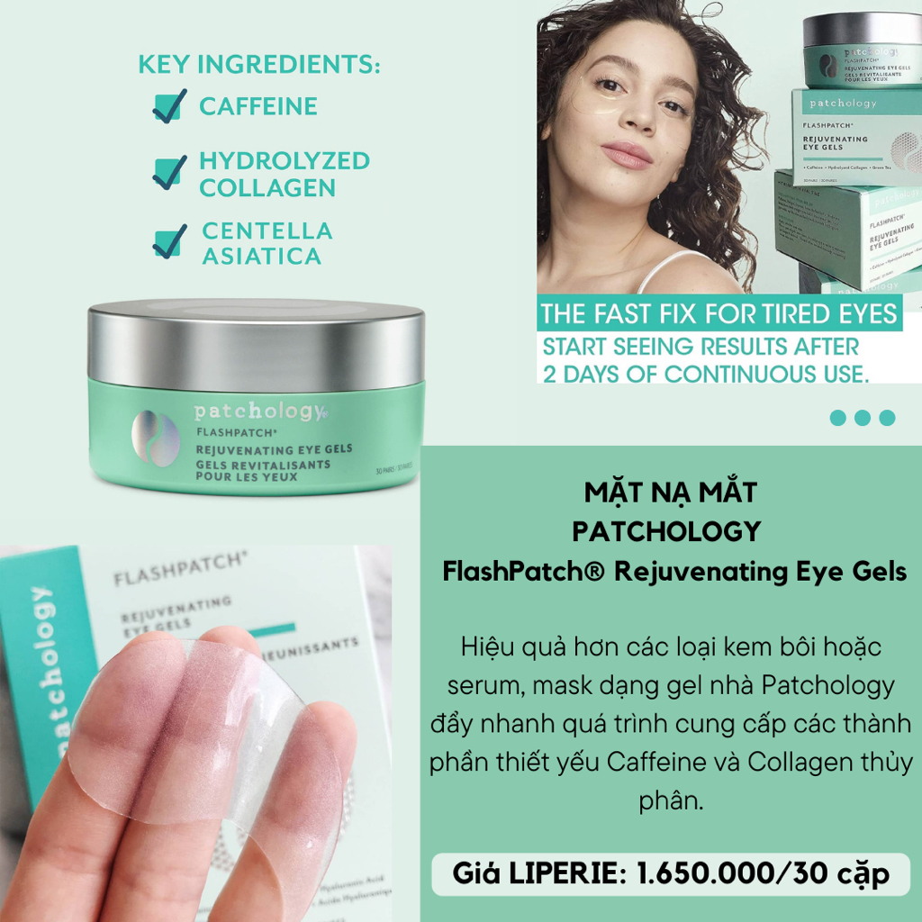 [Patchology] Mặt nạ mắt dạng gel Patchology FlashPatch Rejuvenating Eye Gel