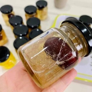 Combo  - 50  - Hũ chưng yến 75ml .( Thủy tinh nắp thiếc màu Đen . )