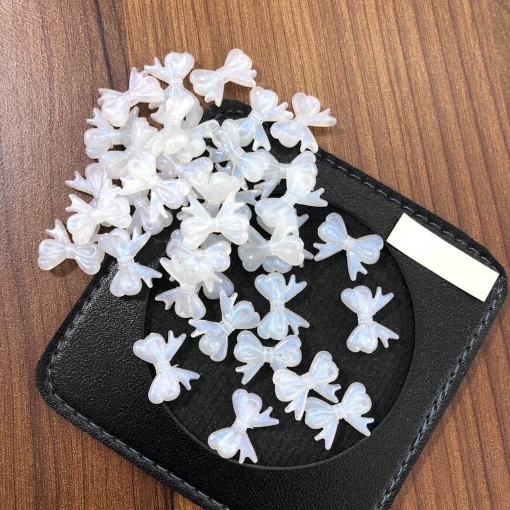 Gói 5 Nơ ánh cừ siêu cute làm kẹp tóc, xỏ vòng. DIY