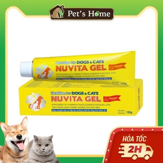 Nuvita gel cung cấp vitamin, khoáng cho chó mèo 120g