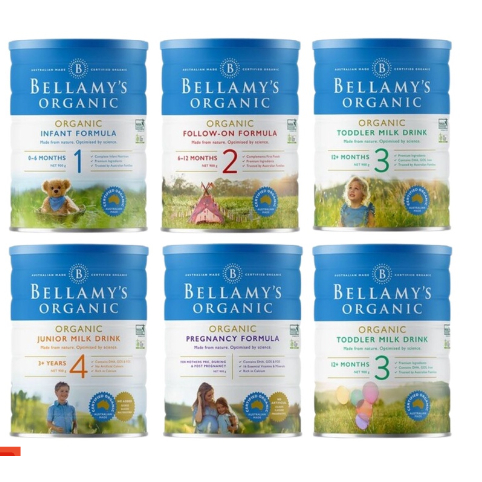 Sữa Bellamy`s Organic hữu cơ số mama -1 - 2 - 3 -4 lon 900g