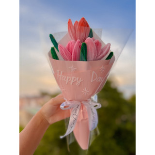 Bó tulip thêm lời chúc theo yêu cầu