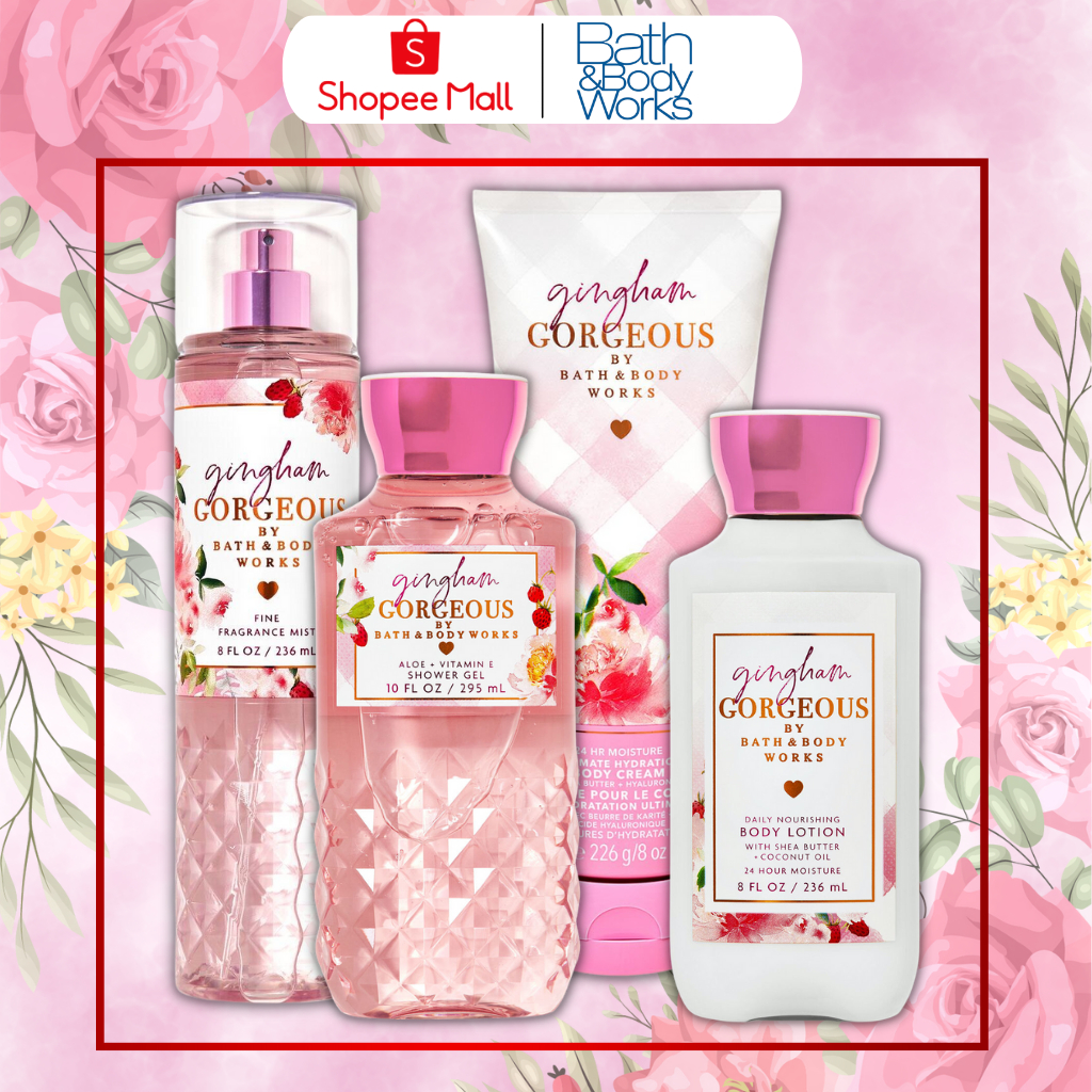 Body Mist Bath And Body Works Nam Nữ Chính Hãng Gingham Gorgeous, Xịt Thơm Body Toàn Thân Hương Nước Hoa 236ml