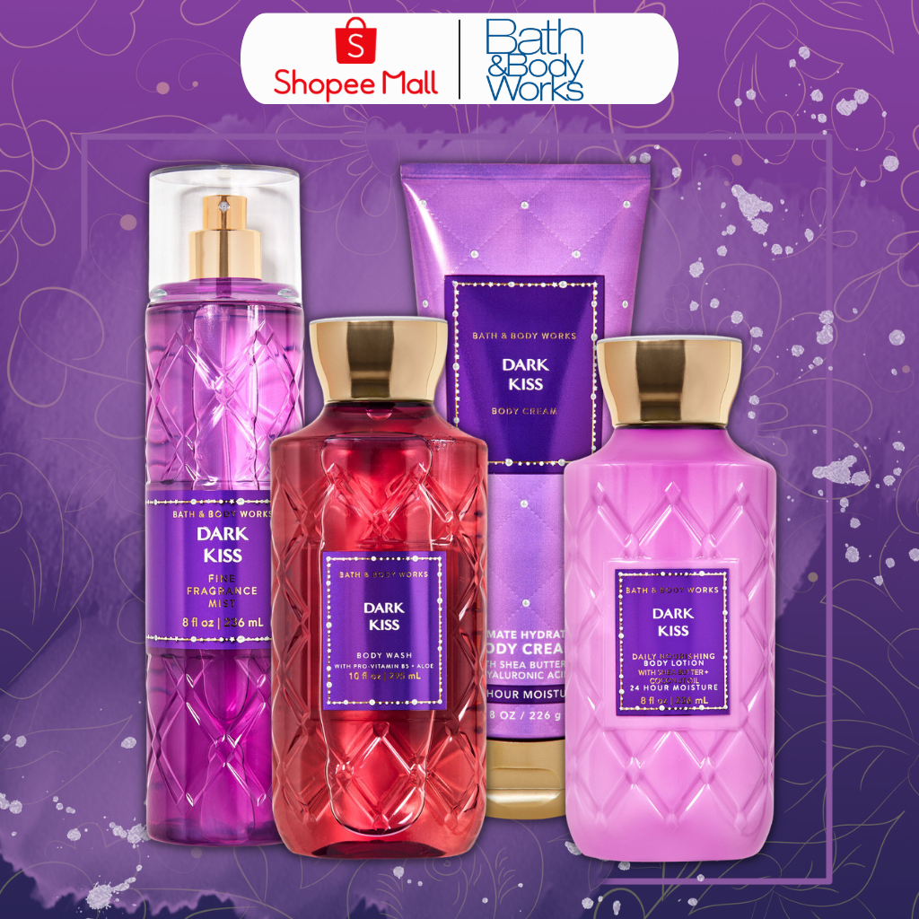 Body Mist Bath And Body Works Nam Nữ Chính Hãng Dark Kiss, Xịt Thơm Body Toàn Thân Hương Nước Hoa 236ml