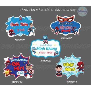 Bảng tên sinh nhật treo phông rèm thiết kế theo yêu cầu - BiBo baby