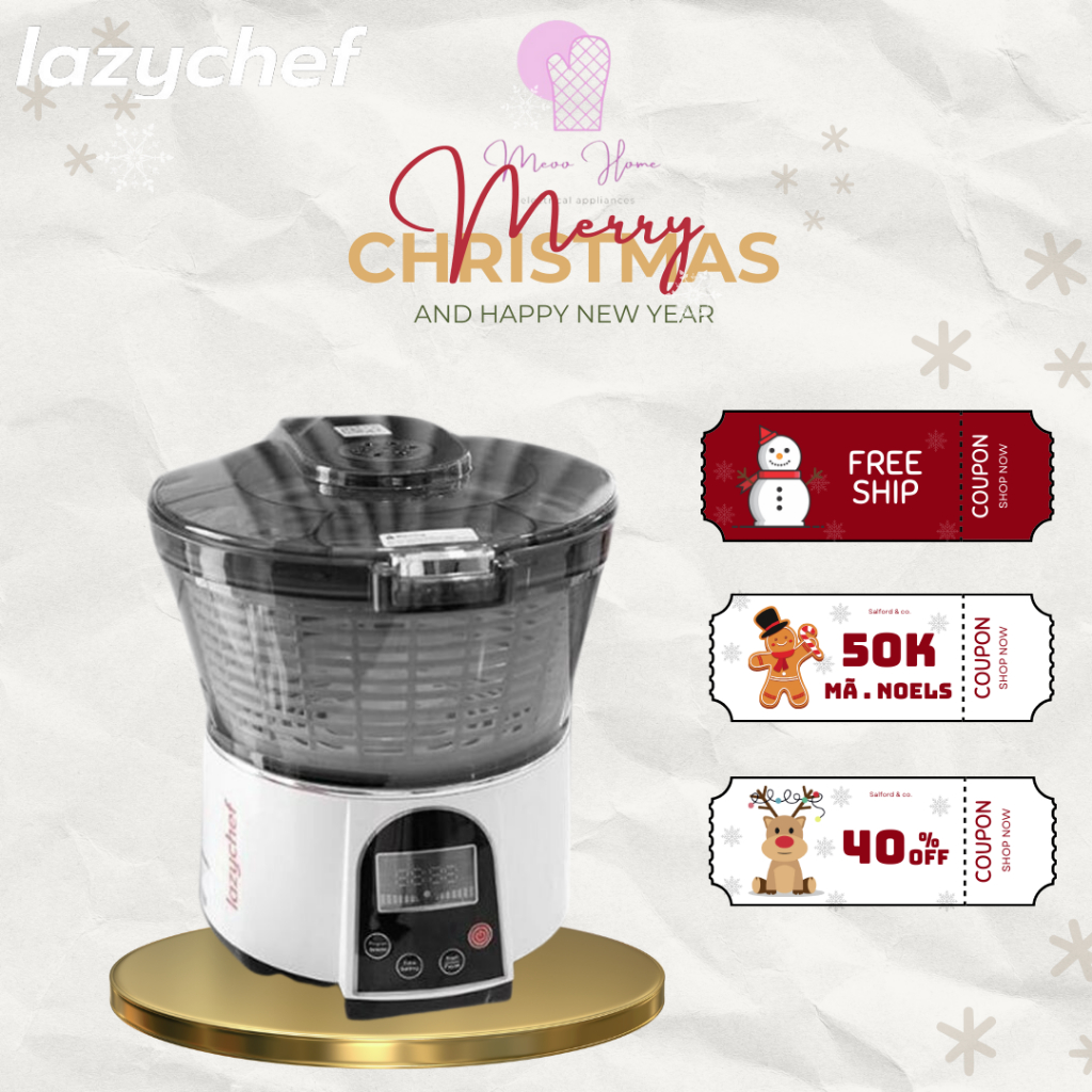 Máy khử khuẩn và độc thực phẩm, Máy sục ozone rửa rau quả củ LAZYCHEF công nghệ Đức LC-01RR