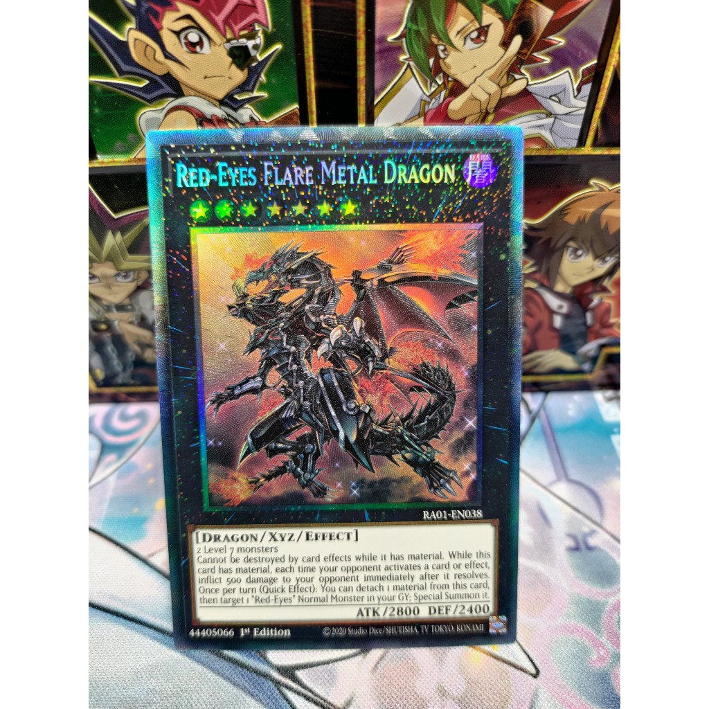 Thẻ bài Red-Eyes Flare Metal Dragon - RA01-EN038 - Prismatic Collector's Rare