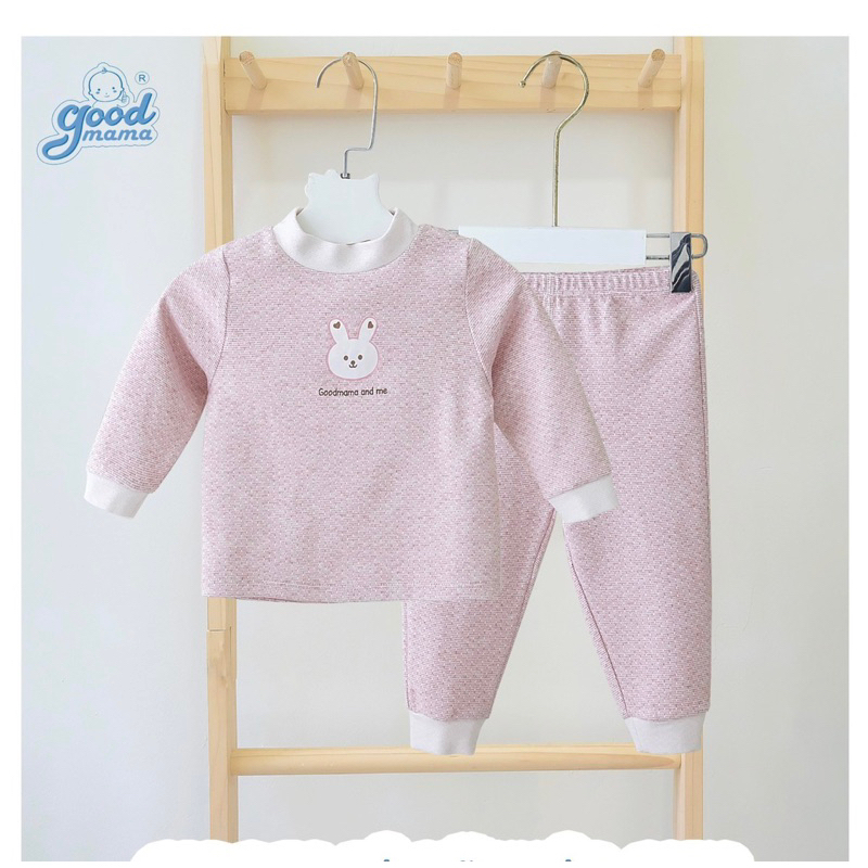 Bộ dài tay nỉ GoodMama mềm ấm cho bé