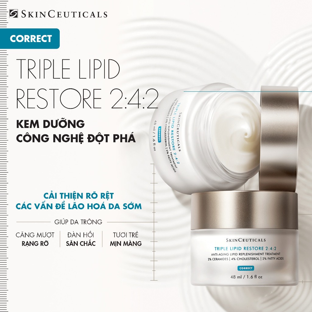Kem Dưỡng SkinCeuticals Giúp Dưỡng Ẩm, Làm Mềm Và Tái Tạo Da Skinceuticals Triple Lipid Restore 2:4:2