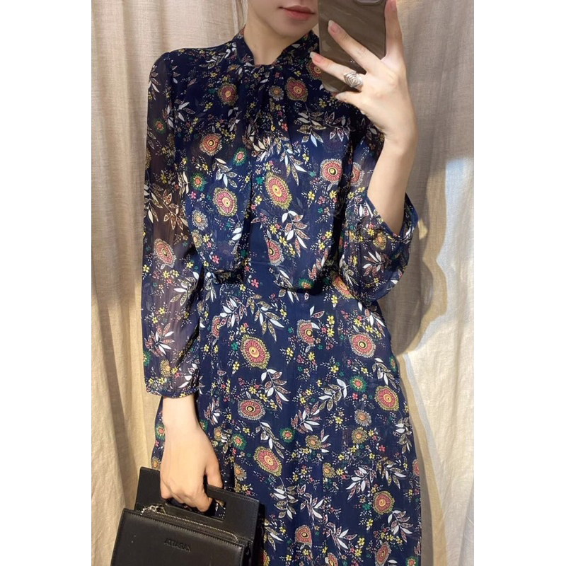 Eleanor Dress - Đầm Lụa Tay Dài - D03