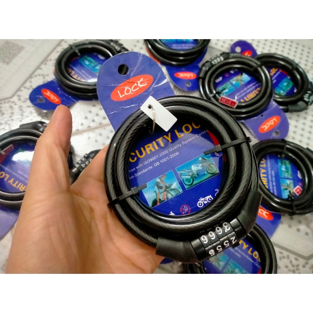 KHÓA DÂY 4 SỐ CAO CẤP CHO XE ĐẠP