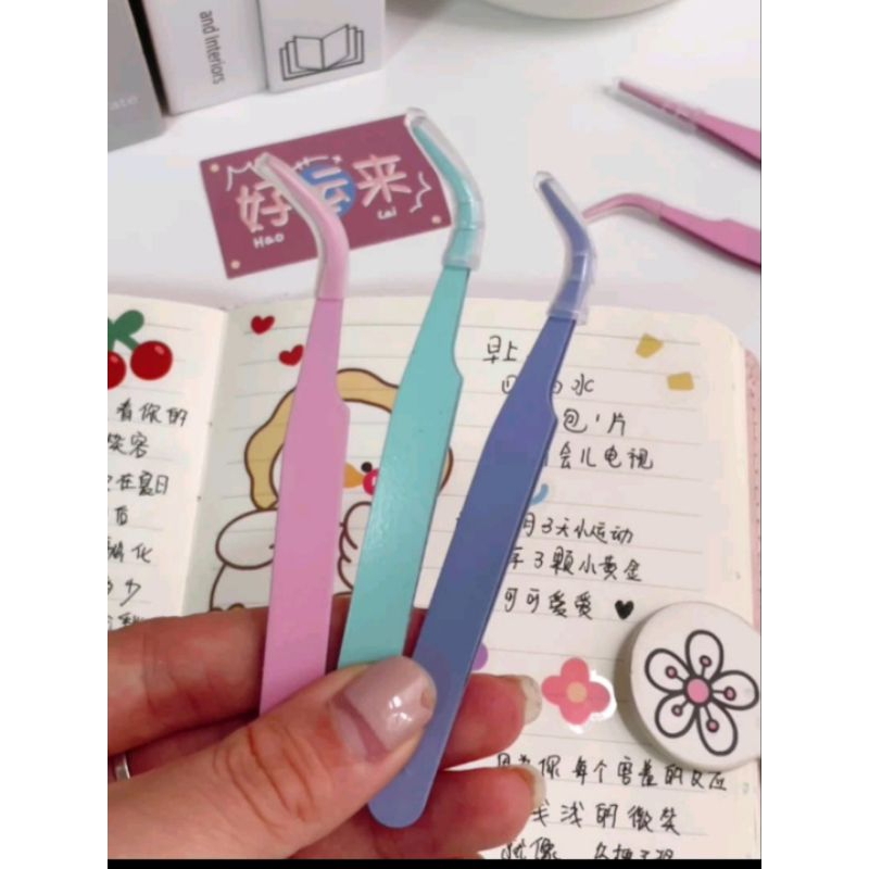[ Dụng cụ gắp] Nhíp gắp cham,sticker decor Toloader
