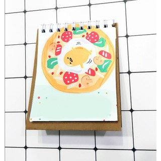 Lịch trứng lười gudetama để bàn mini 2024 LMI29 12x9 cm