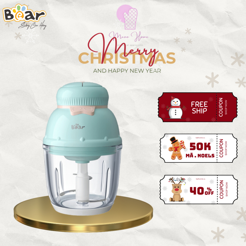 Máy xay ăn dặm 0,6L Bear Xay đa năng, tiện dụng cho bé GR-B06V1
