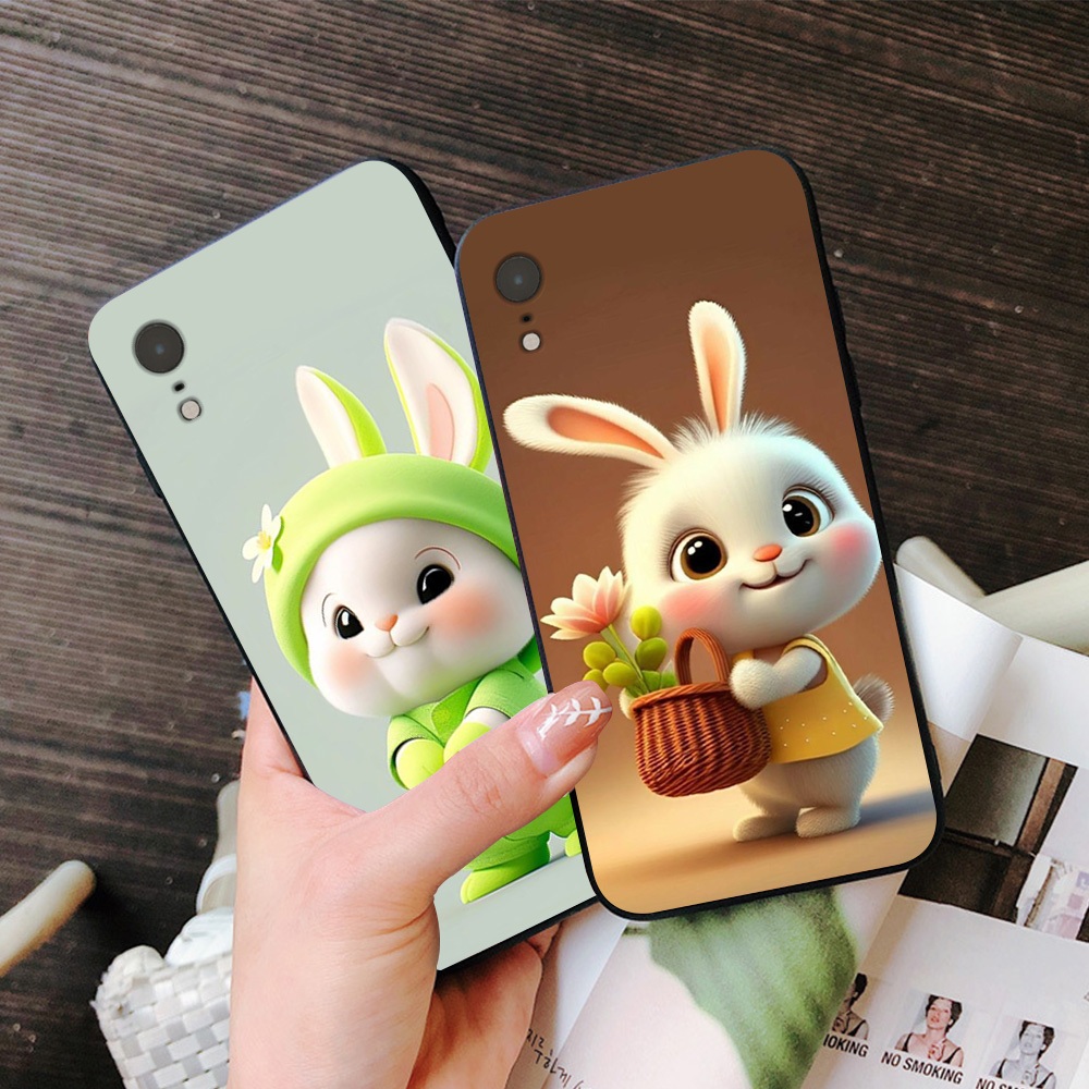 Ốp lưng Iphone XR in hình thỏ siêu cute