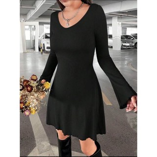 ĐẦM THUN CUỐN BIÊN TAY LOE. ( Size lớn bigsize 55kg-95kg).