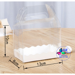 2113.050 SET 5 HỘP ĐỰNG BÁNH BÔNG LAN MICA 13*8*10