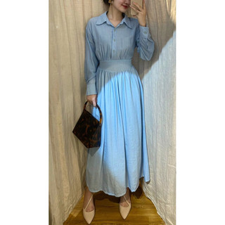 Hally Dress - Đầm Sơ Mi Tay Dài E59
