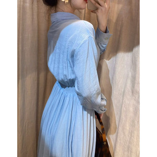 Hally Dress - Đầm Sơ Mi Tay Dài E59