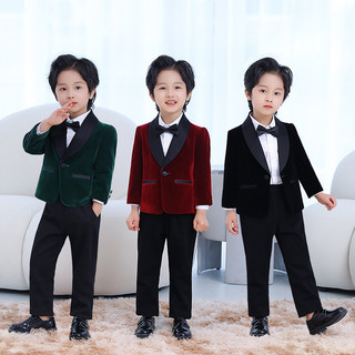 Set vest nhung cho bé trai kèm nơ