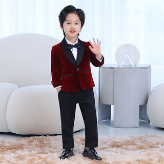 SET VEST NHUNG CHO BÉ TRAI KÈM NƠ