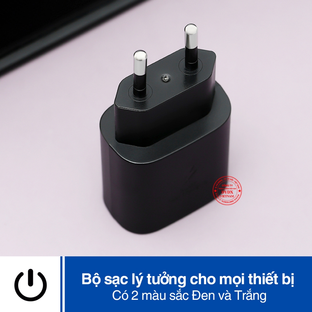 Bộ sạc nhanh Samsung 25W Sạc siêu nhanh củ sạc samsung 25w và cáp sạc samsung Type C dài 1m DYDX bảo hành 6 tháng