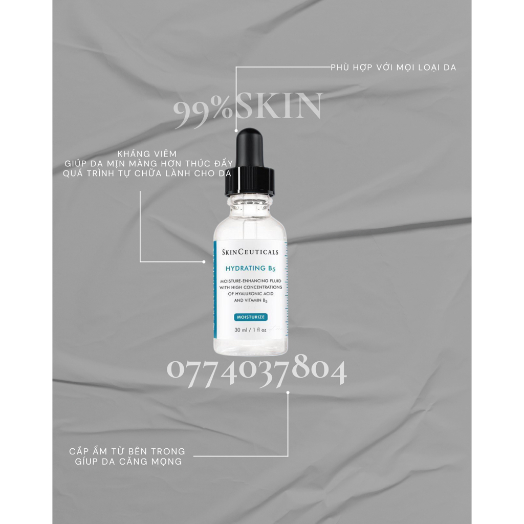 Serum Skinceuticals Hydrating B5 Dưỡng Ẩm, Phục Hồi Da (Bản Pháp)