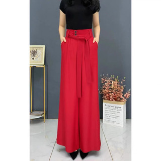 Quần ống rộng cạp cao 120k