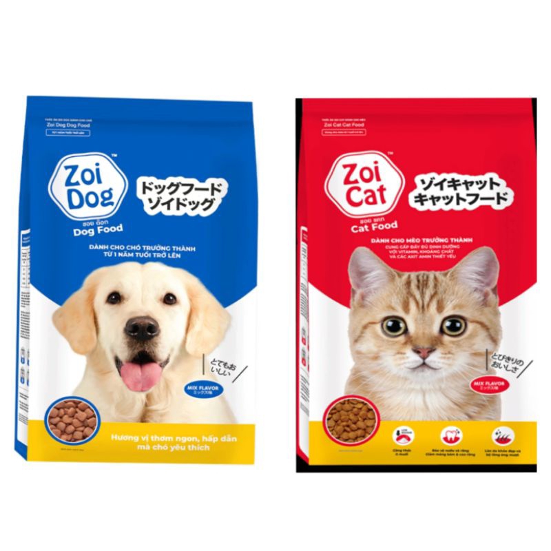 Thức Ăn Cho Chó Mèo Zoi Cat, Zoi Dog gói 1kg