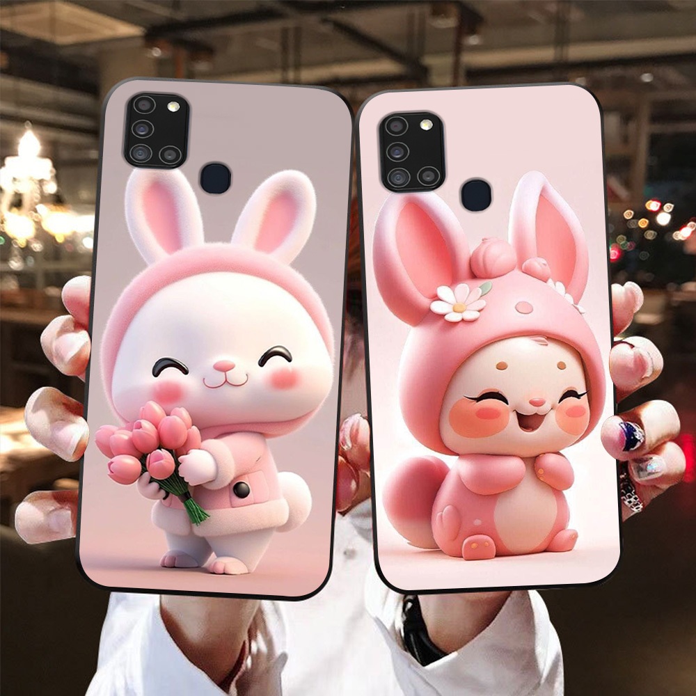 Ốp lưng Samsung a21s in hình thỏ siêu cute