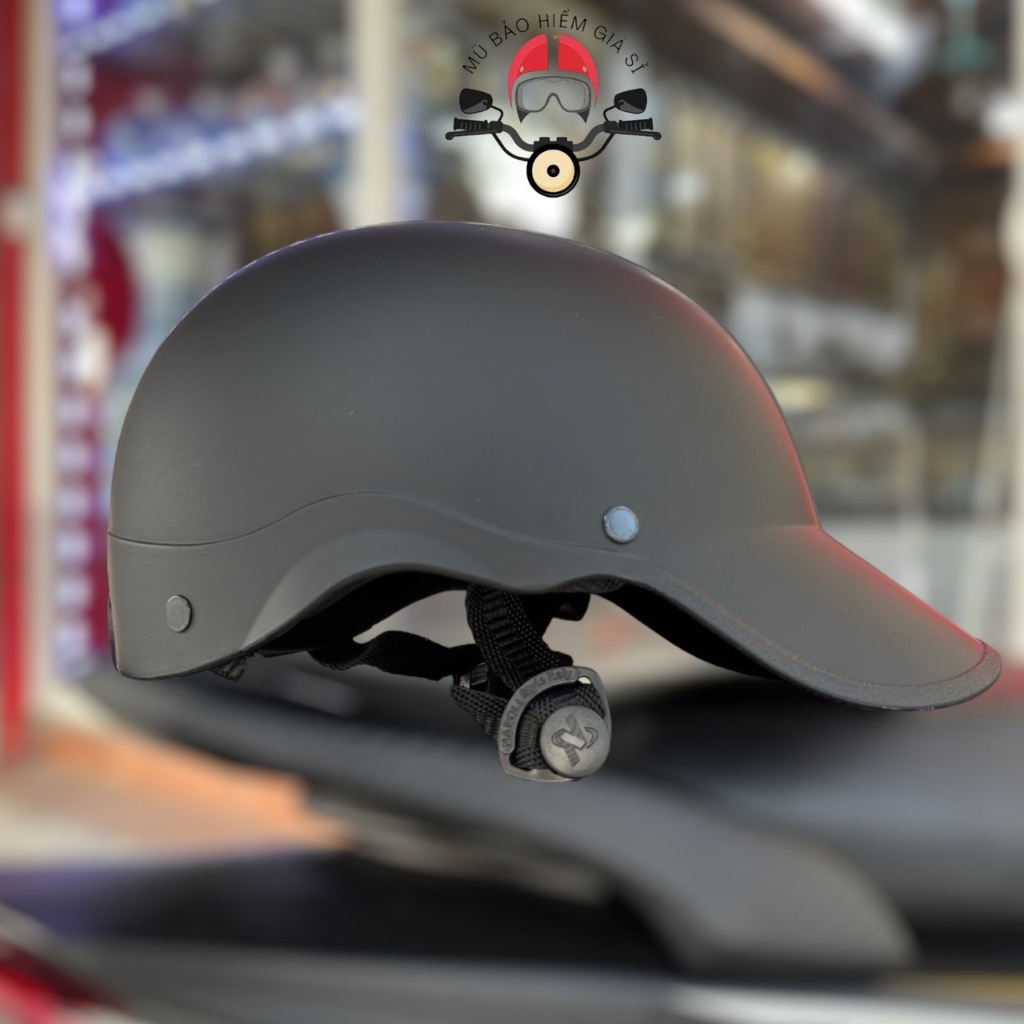 Mũ bảo hiểm xe máy nửa đầu chính hãng Napoli nón kết, mỏ liền dài che nắng tốt, nón sơn dành cho nam nữ nhiều màu