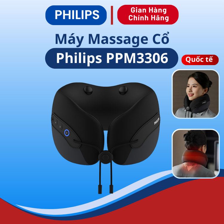 Máy Massage Cổ Vai Gáy PHILIPS PPM3306 - Hàng Chính Hãng - BH 12 Tháng