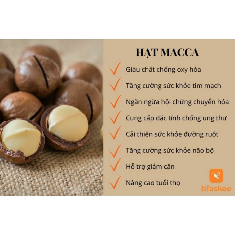 Hạt Macca Đắk Lắk tách vỏ sấy thơm ngon giàu dinh dưỡng