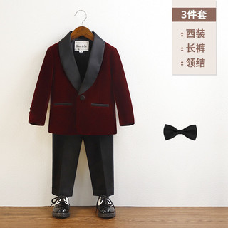 SET VEST NHUNG CHO BÉ TRAI KÈM NƠ