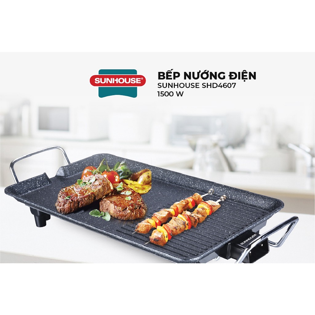 Bếp nướng điện không khói Sunhouse shd4607 công suất 1500w Hàng chính hãng