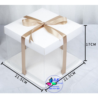 2113.010 SET 2 HỘP ĐỰNG BÁNH MICA 3 CHI TIẾT SIZE 21.5 - CAO 17