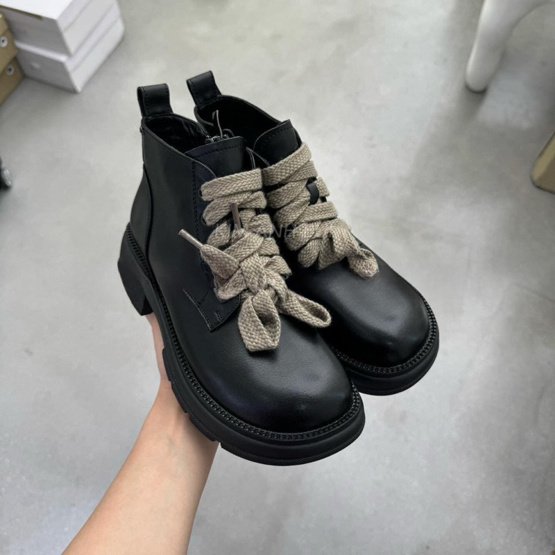 Boot Ngắn Dây Nâu Xinh QC