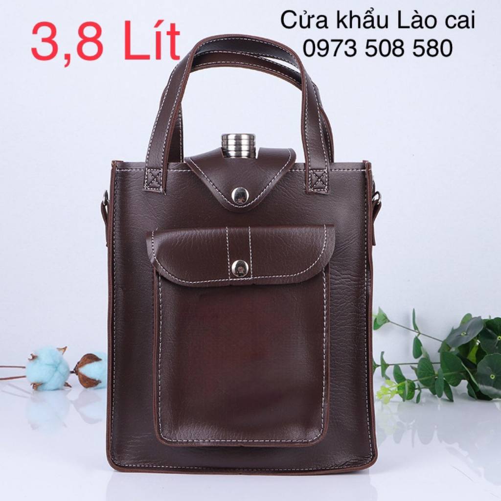 Nguyên Bao Da Thay Cho Bình tông đựng nước các cỡ Dung tích Bình 0,25L, 0,5L, 1L, 2L,3,5L và 5L Bình tông Inox 304 CCCP
