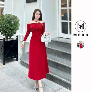 [MERR0031] Set Áo Cộc Tay Đính Kết Kèm Chân Váy Khoá Dọc Ảnh Shop Chụp | MERRCHUYENVAY