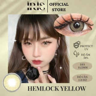 Kính áp tròng cao cấp IRIS Hemlock Yellow Lens | Có độ cận từ 0 - 6 độ