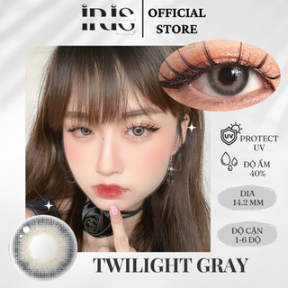 Kính áp tròng cao cấp IRIS Twilight Gray Lens + Tặng khay gương mini full dụng cụ | Có độ cận từ 0 - 6 độ
