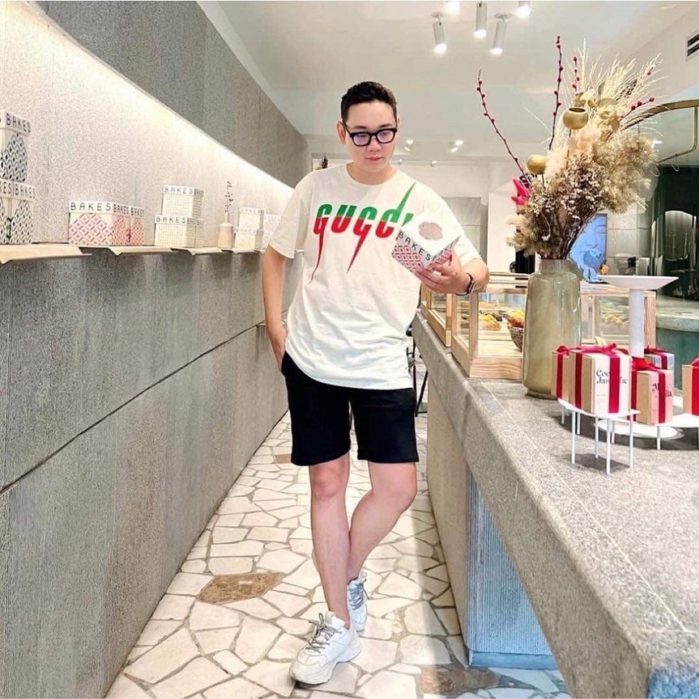 Áo Phông Nam Nữ G.u.c.c.i Tia Sét - Áo Thun G.u.c.c.i Tia Sét Form Rộng Siêu Đẹp Hottrend 2023 MimiShop