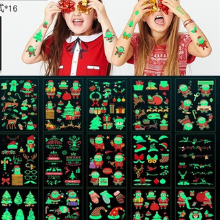 Set 10 miếng dán tatoo hình xăm Noel và sticker Among Us chống thấm (Đủ mẫu không trùng)