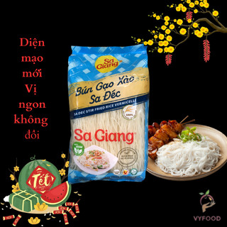 Bún gạo Sa Đéc, bún khô, bún tươi Sa giang 400g ngon, thơm tiện dụng