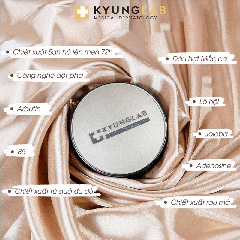 Phấn nước trang điểm tone tự nhiên KyungLab Cushion Bio Cover Balm 15G