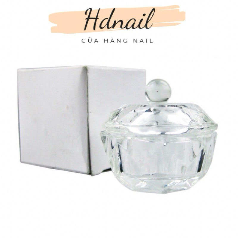 cốc đựng thuỷ tinh ( có nắp đậy )