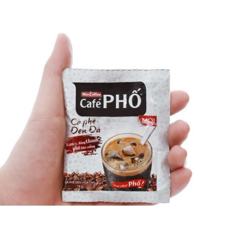 Cà phê Phố cà phê đen đá gói 16g