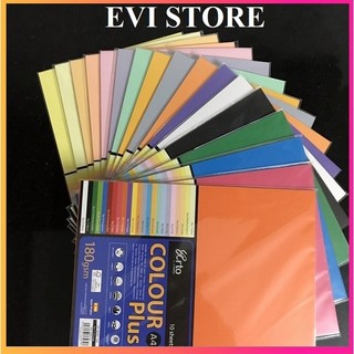 Tập 10 bìa màu a4 arto cao cấp nhập ngoại / 10 sheets giấy màu colour plus a4 180gsm